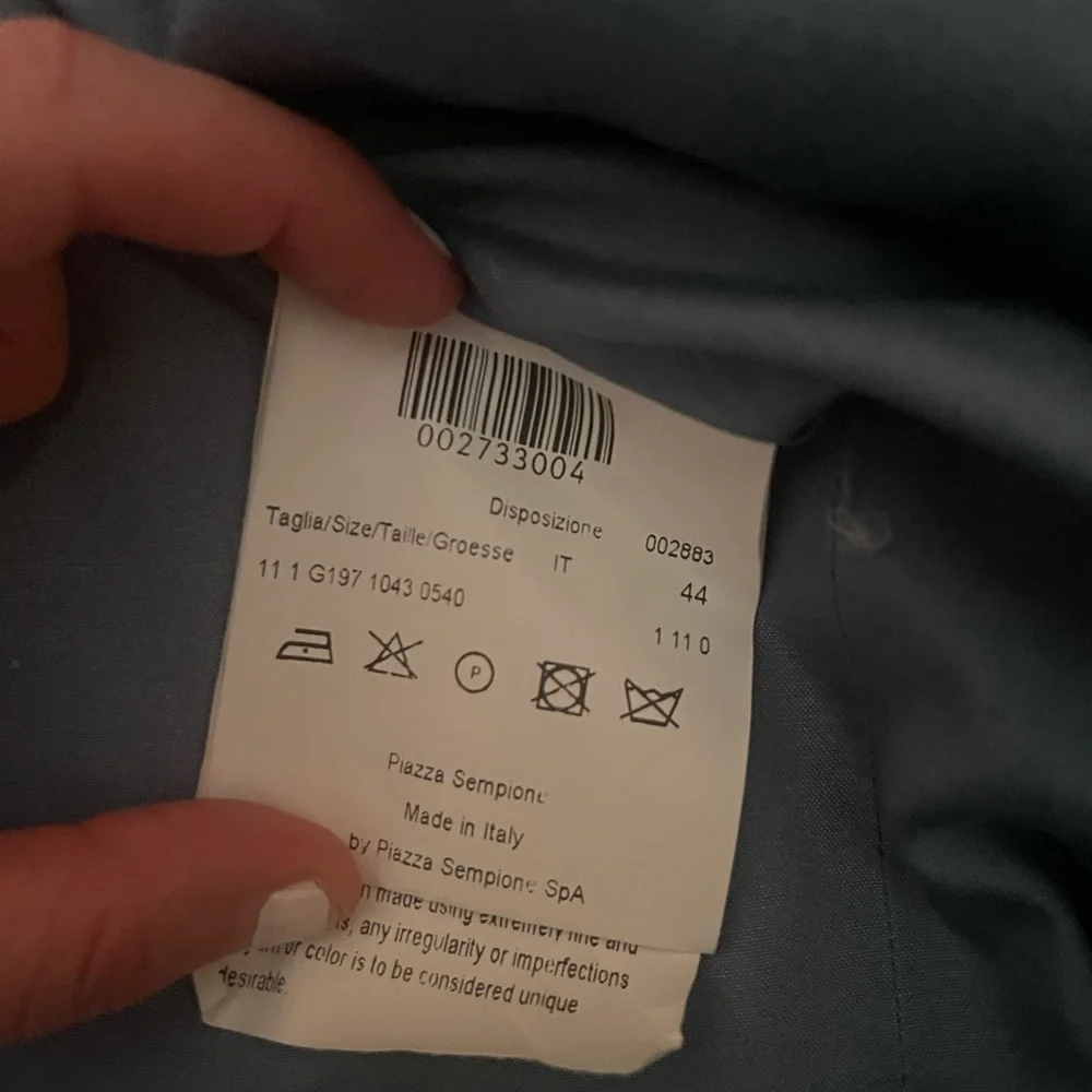 2/$30 Piazza Sempione Italian silk long line lightweight jacket/blazer - Picture 6 of 7